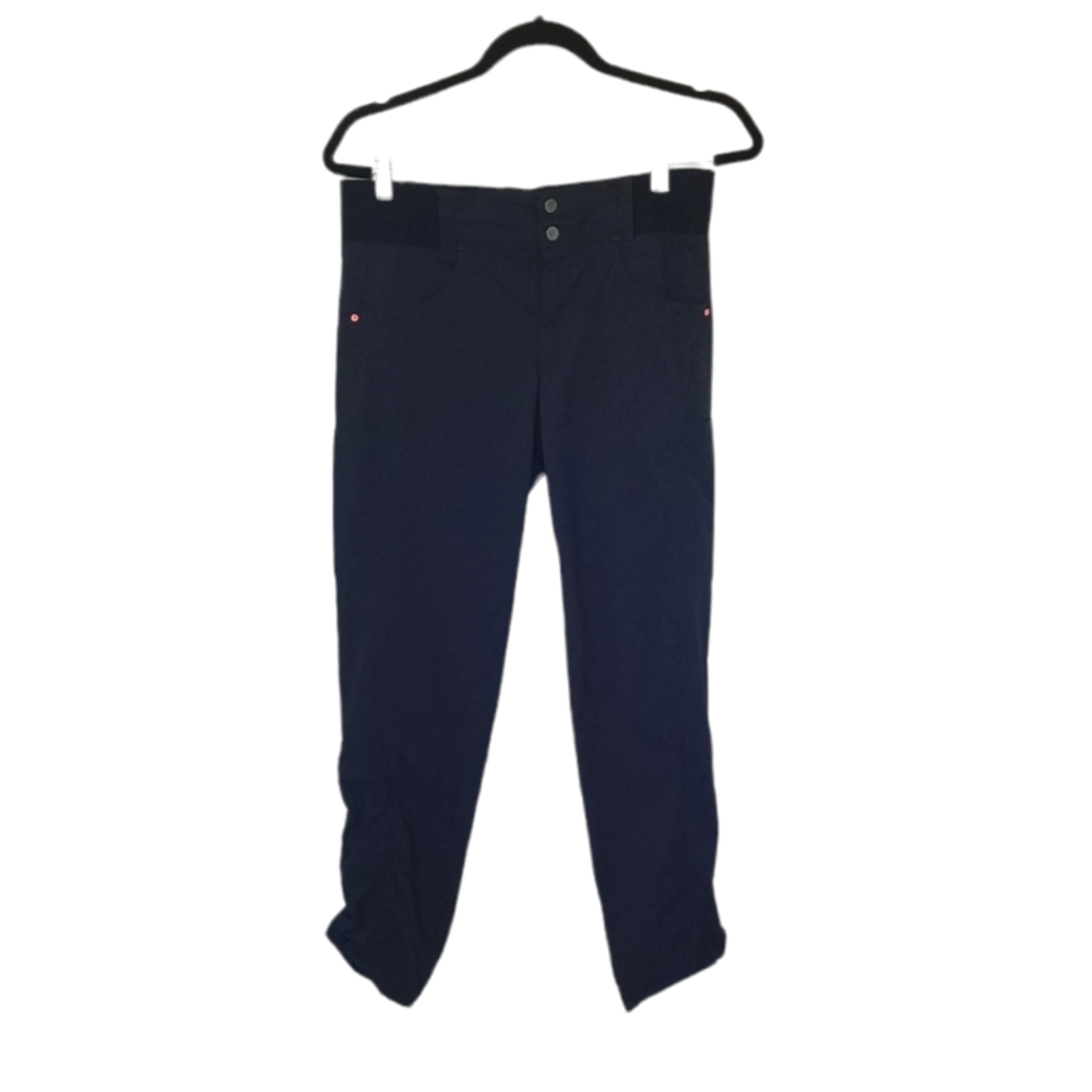 Title Nine Clamber Navy Pants with adjustable ruched hem